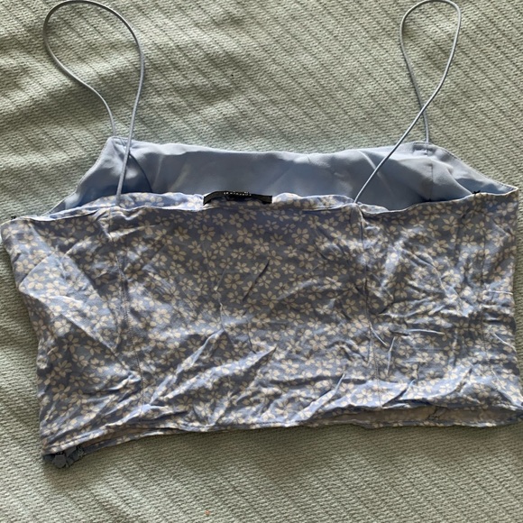 Ditsy daisy print summer cropped tank - Picture 3 of 5